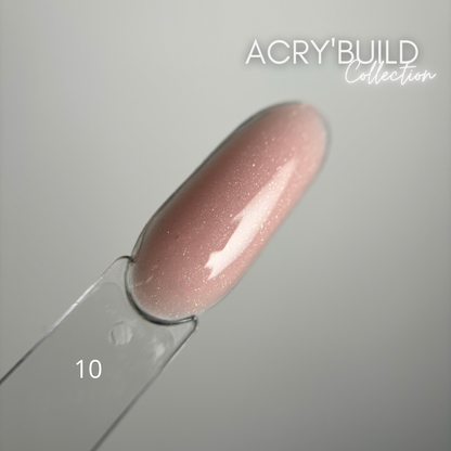 ACRY'BUILD 10 - Glitter Dark Nude