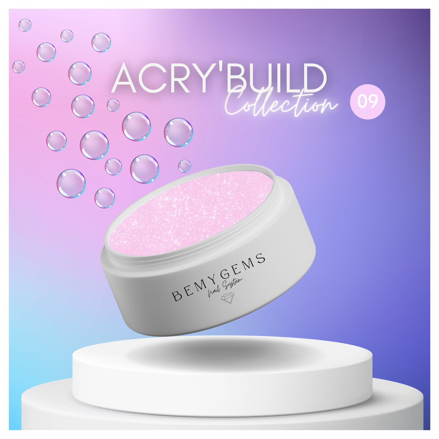 ACRY'BUILD 09 - Glitter Pink