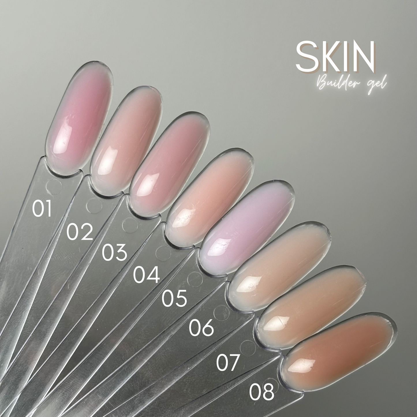 LOT DE 8 GELS SKIN